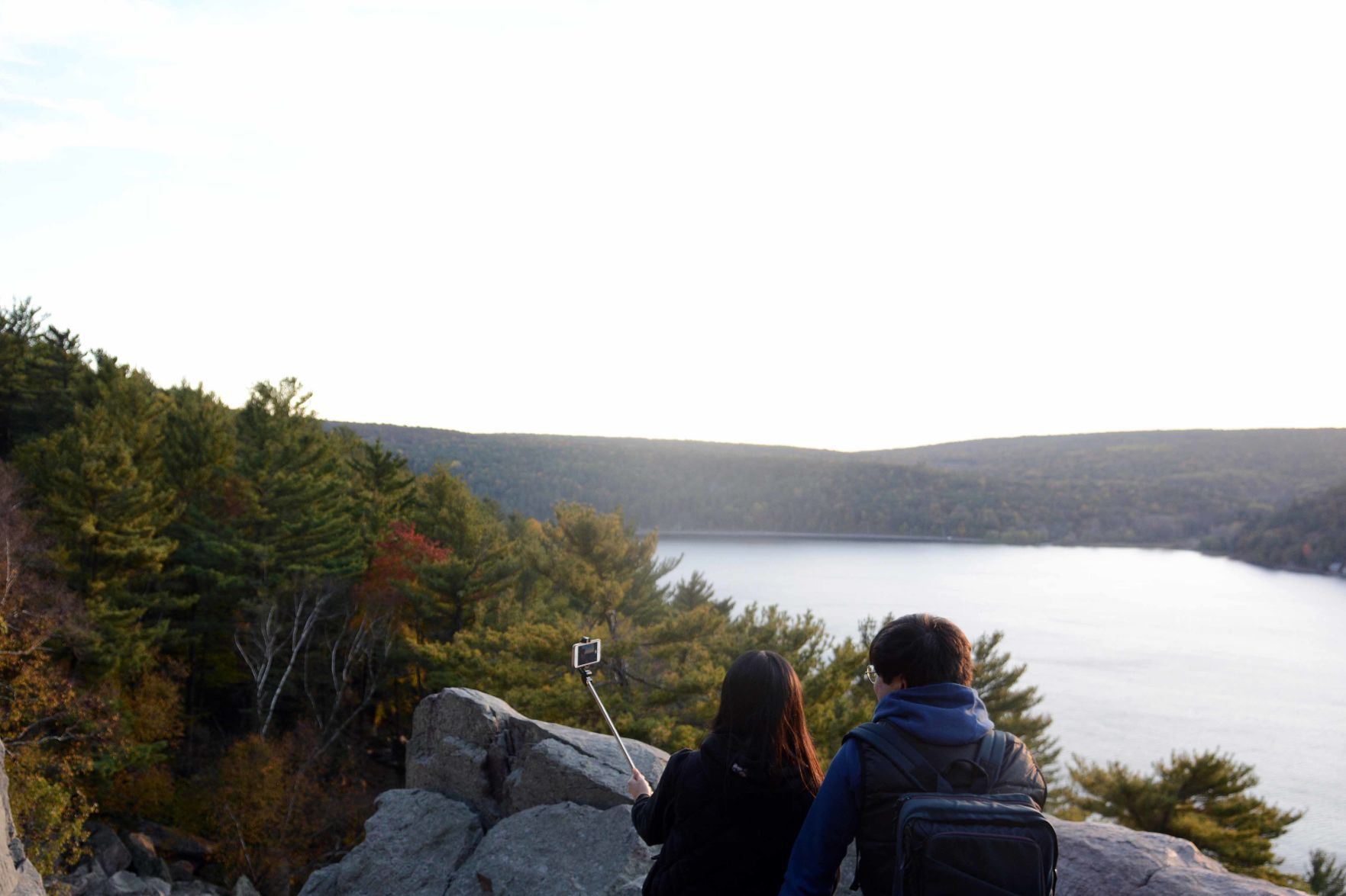Devil's Lake shows autumn colors, Oct. 18